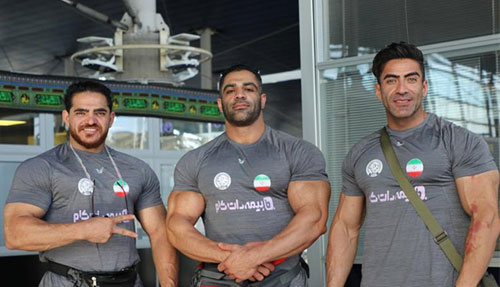 رهاورد تیم سه نفره ایران ازمسابقات پرورش اندام قهرمانی غرب آسیا