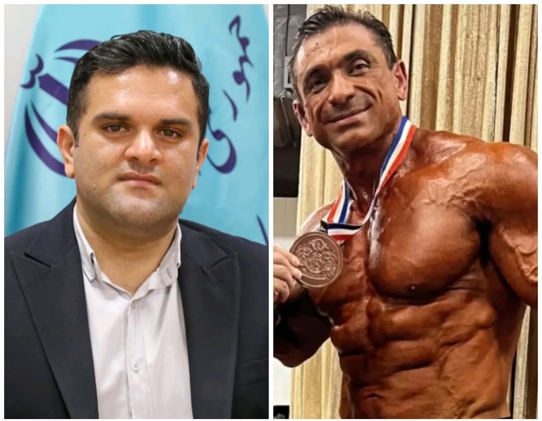 پیام تبریک محمدرضا براری به غلامعباس گلشنی‌فر برای کسب مدال جهانی پرورش اندام کارگران در هنگ‌کنگ