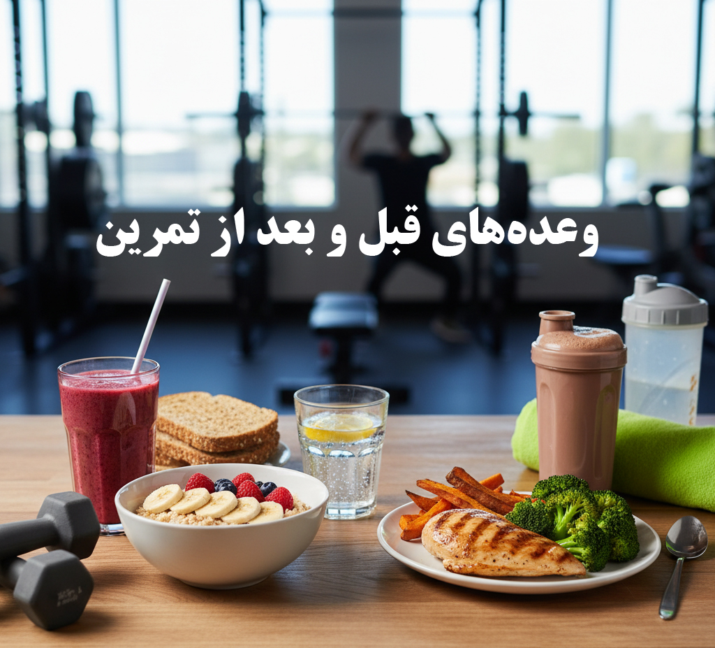 راهنمای کامل وعده‌های قبل و بعد از تمرین برای حداکثر نتیجه و ریکاوری سریع